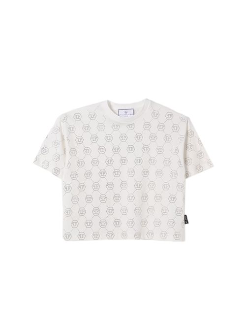 T-shirt, bambina, logata. PHILIPP PLEIN | S6PHJGTH201002